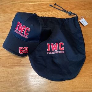 New IWC (INTERNATIONAL WATCH COMPANY). Ball cap with bag